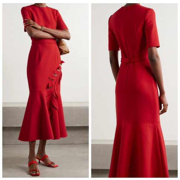 Oscar de la Renta Dresses & Skirts - Tulle dress with floral appliqués by Oscar de la Renta
